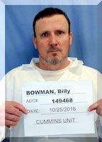 Inmate Billy R Bowman