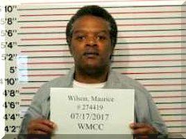 Inmate Maurice L Wilson