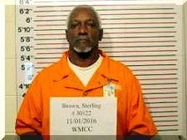 Inmate Sterling L Brown