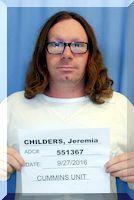 Inmate Jeremiah T Childers