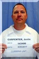 Inmate Justin D Carpenter