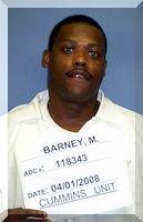 Inmate Marcus A Barney