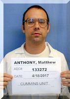Inmate Matthew S Anthony