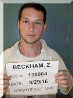 Inmate Zachary Beckham