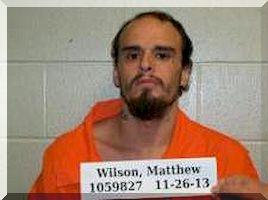 Inmate Mathew R Wilson