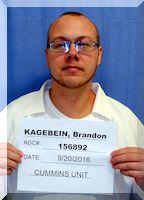 Inmate Brandon L Kagebein