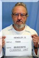 Inmate David A Hensley