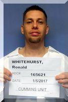 Inmate Ronald K Whitehurst