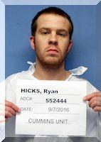 Inmate Ryan N Hicks