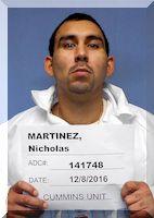 Inmate Nicholas Martinez
