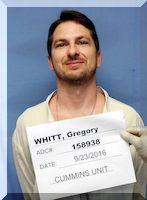 Inmate Gregory K Whitt