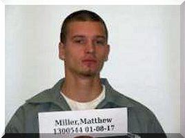 Inmate Matthew J Miller