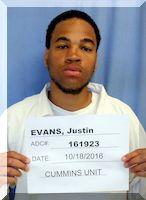 Inmate Justin A Evans