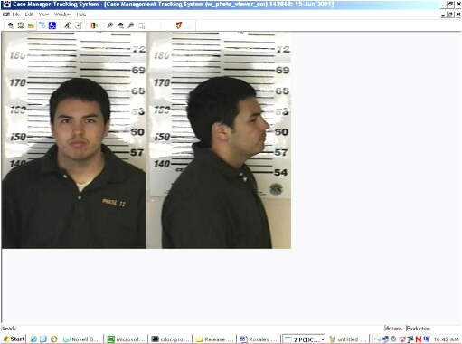 Inmate MARTINEZ, ZACHARY W