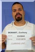 Inmate Zachary M Dewart